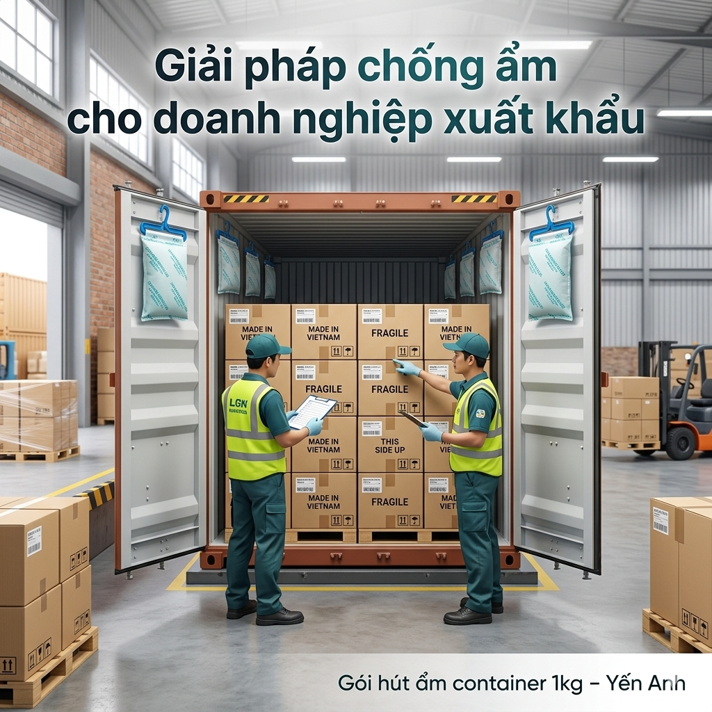 giải pháp chống ẩm container cho hàng xuất khẩu