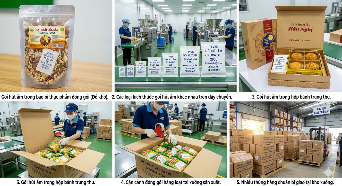 cách sử dụng gói hút ẩm