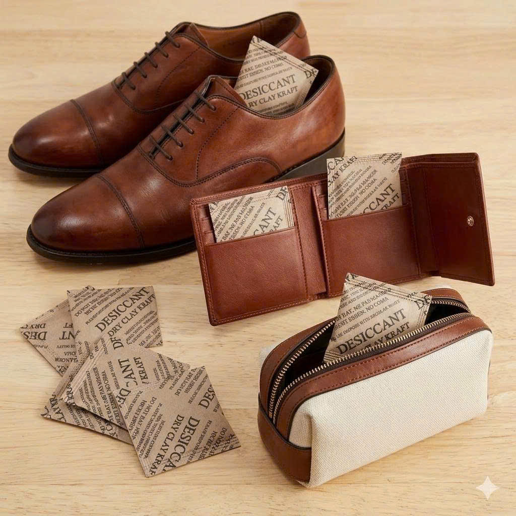 Gói hút ẩm clay cho giày dép  chống ẩm mốc hiệu quả